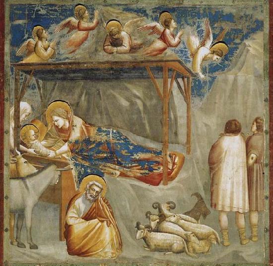GIOTTO di Bondone Birth of Jesus Spain oil painting art
